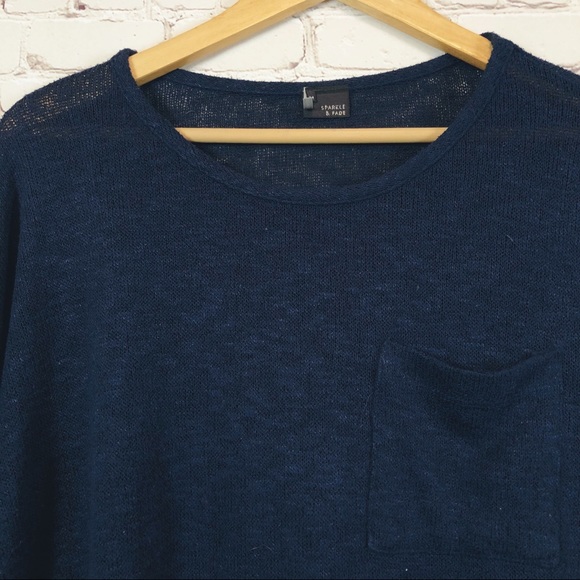 Sparkle & fade cropped sweater - Picture 3 of 4